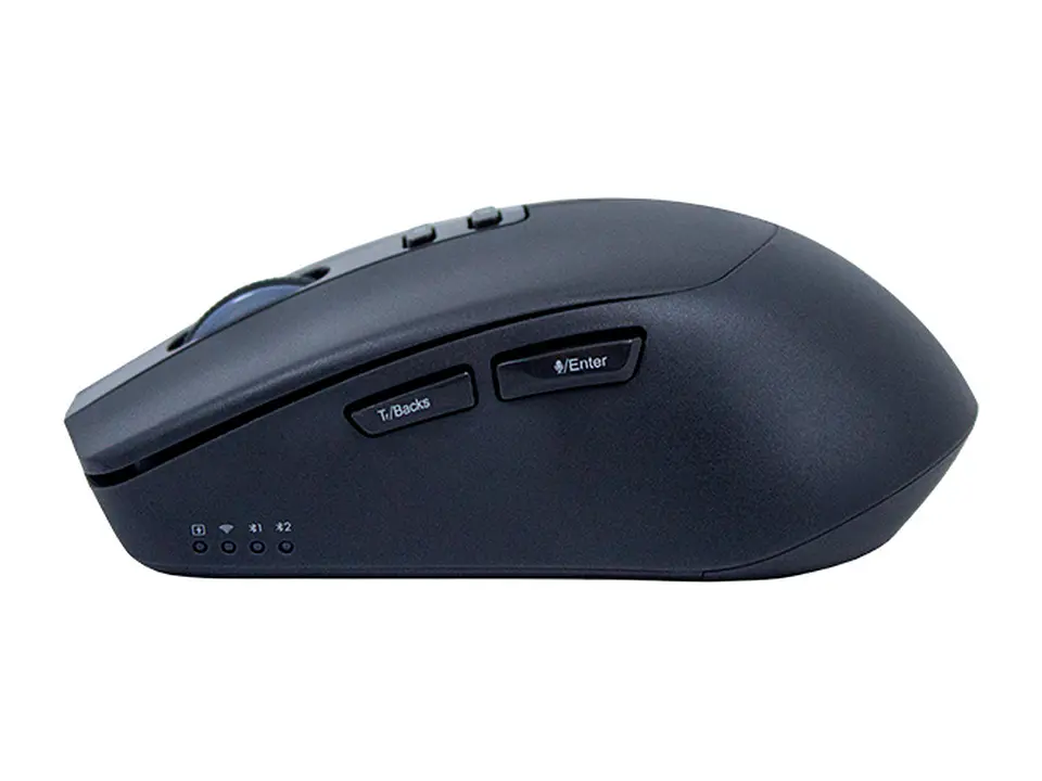 TEROS TE-1249AI - Mouse Inalámbrico, 2.4GHz, 8 botones, IA, DPI 3200, USB, BT 3
