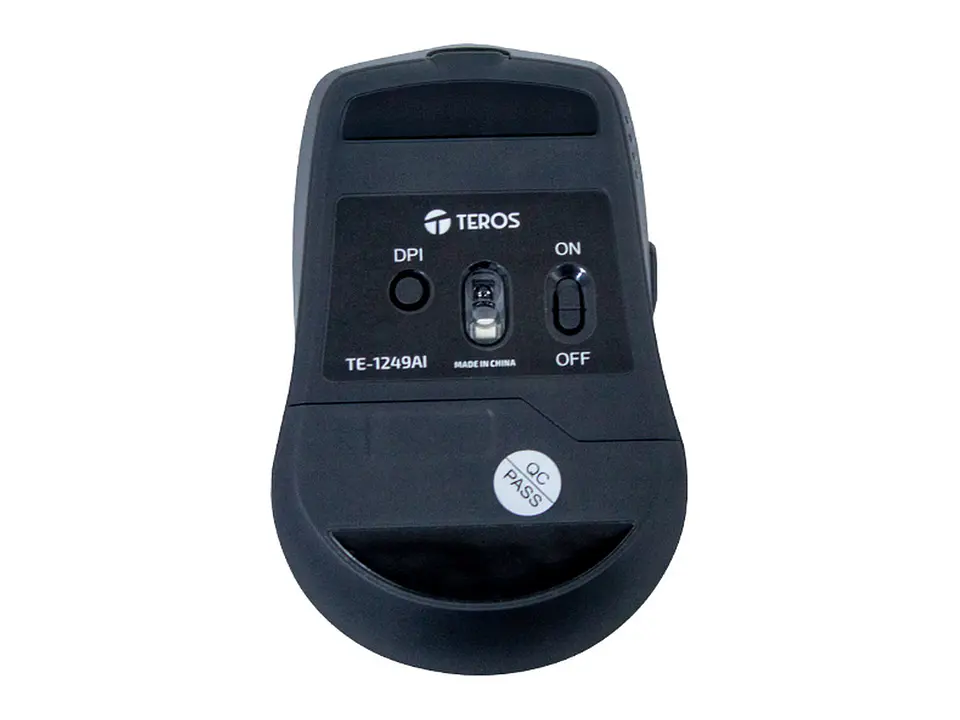TEROS TE-1249AI - Mouse Inalámbrico, 2.4GHz, 8 botones, IA, DPI 3200, USB, BT 5