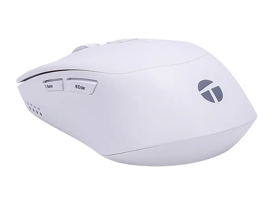 TEROS TE-1250AI - Mouse Inalámbrico, 2.4GHz, 8 botones, IA, DPI 3200, USB, BT 2