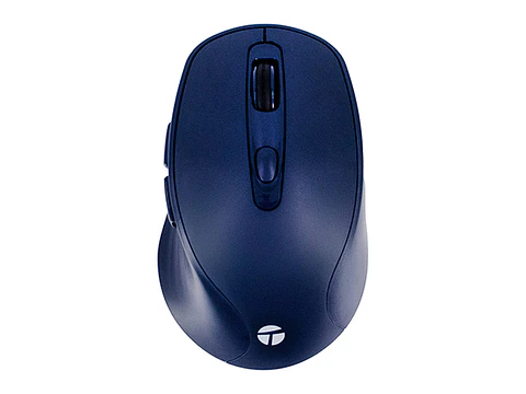 TEROS TE-1235S - Mouse Inalámbrico, 2.4GHz, 6 Botones, USB, Color Azul