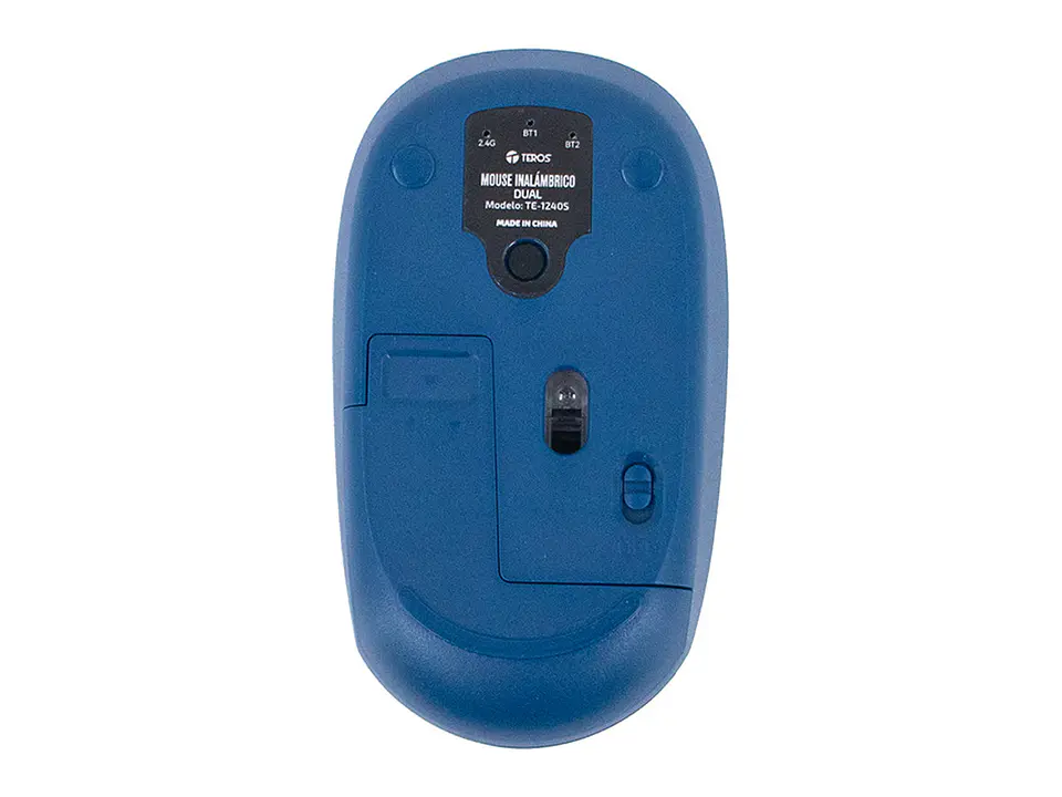 TEROS TE-1240S - Mouse Inalámbrico, 2.4GHz, 4 Botones, USB, Color Azul 4