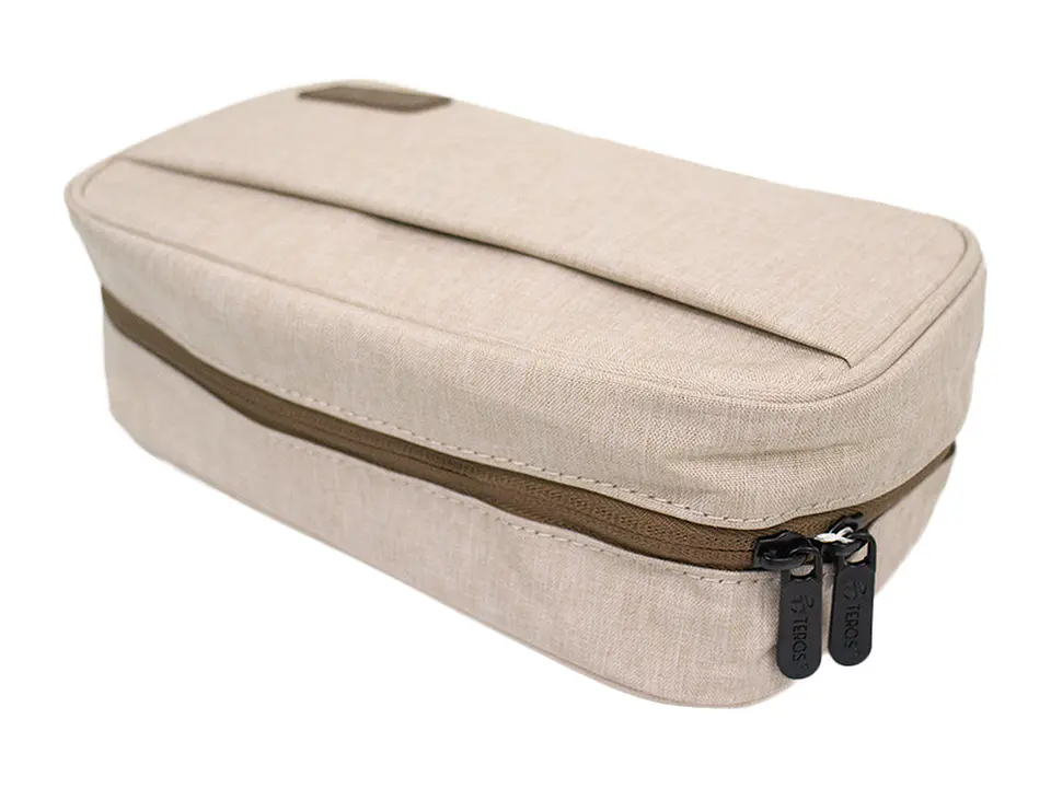TEROS TE-ACS9015 - Cartuchera / Estuche / Organizador / Portacables, beige 2