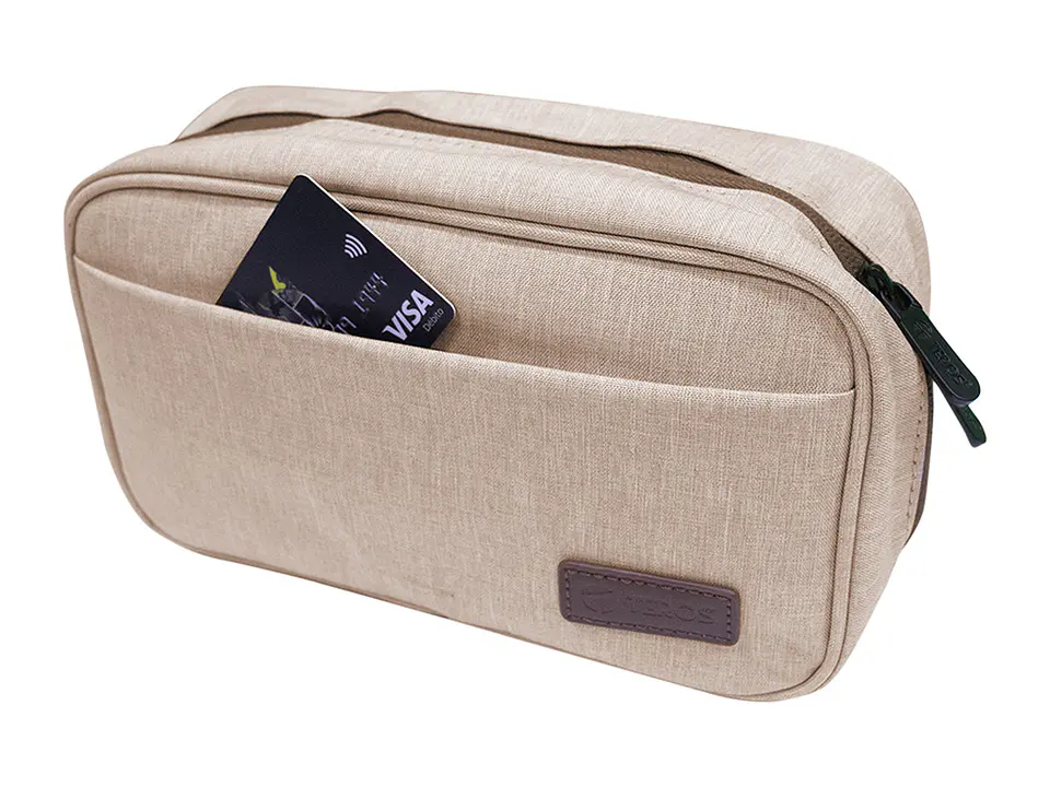 TEROS TE-ACS9015 - Cartuchera / Estuche / Organizador / Portacables, beige 3