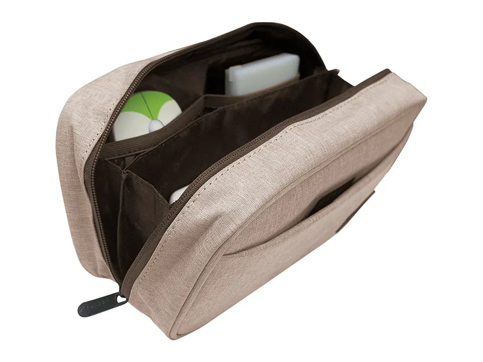 TEROS TE-ACS9015 - Cartuchera / Estuche / Organizador / Portacables, beige 4