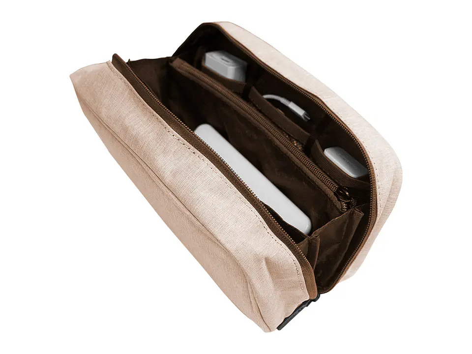 TEROS TE-ACS9015 - Cartuchera / Estuche / Organizador / Portacables, beige 5