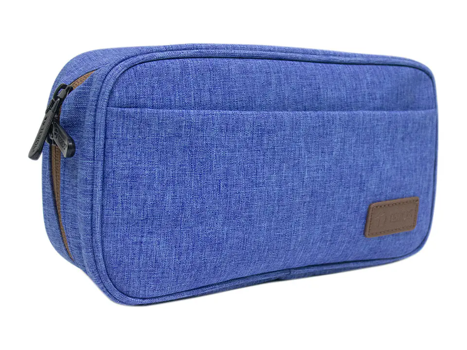 TEROS TE-ACS9016 - Cartuchera / Estuche / Organizador / Portacables, azul 1
