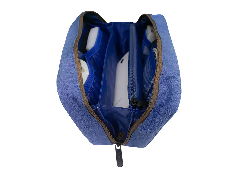 TEROS TE-ACS9016 - Cartuchera / Estuche / Organizador / Portacables, azul 4