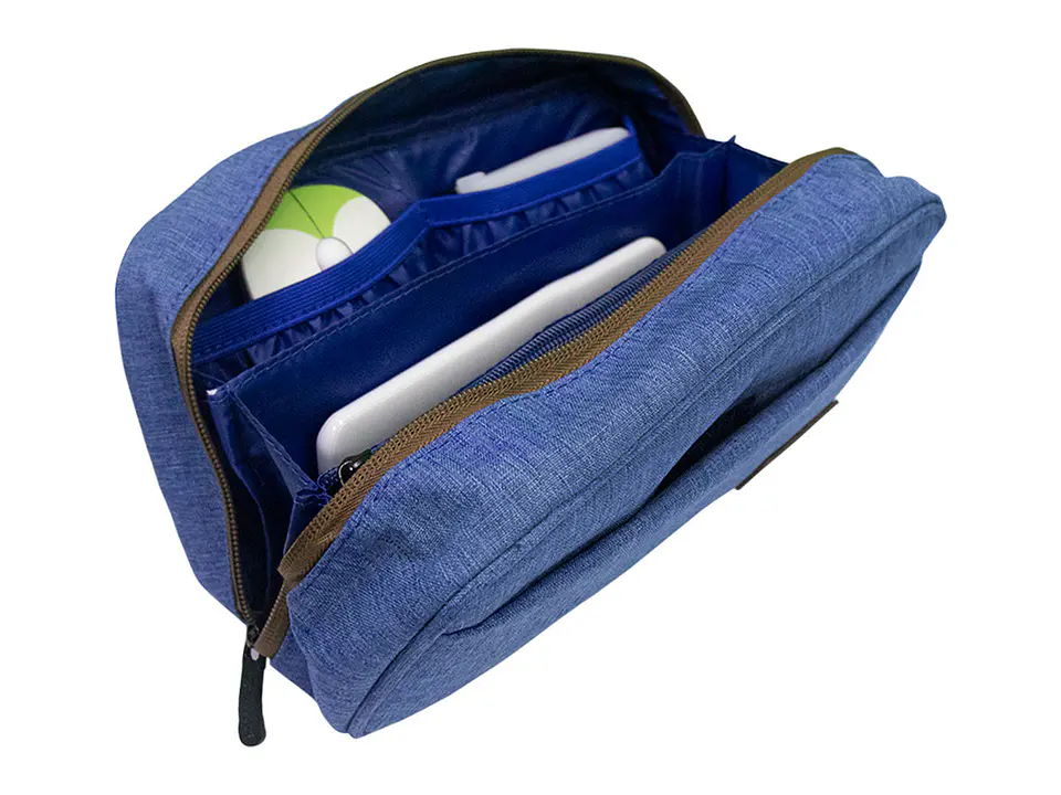 TEROS TE-ACS9016 - Cartuchera / Estuche / Organizador / Portacables, azul 5