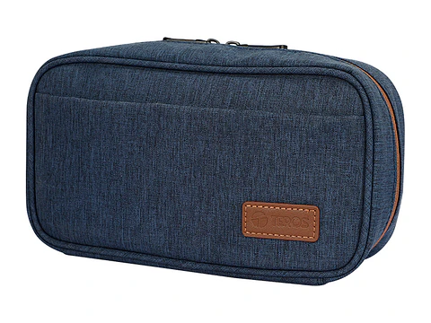 TEROS TE-ACS9017DB - Cartuchera / Estuche / Organizador / Portacables, azul marino