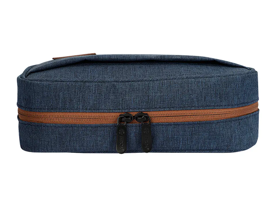 TEROS TE-ACS9017DB - Cartuchera / Estuche / Organizador / Portacables, azul marino 6