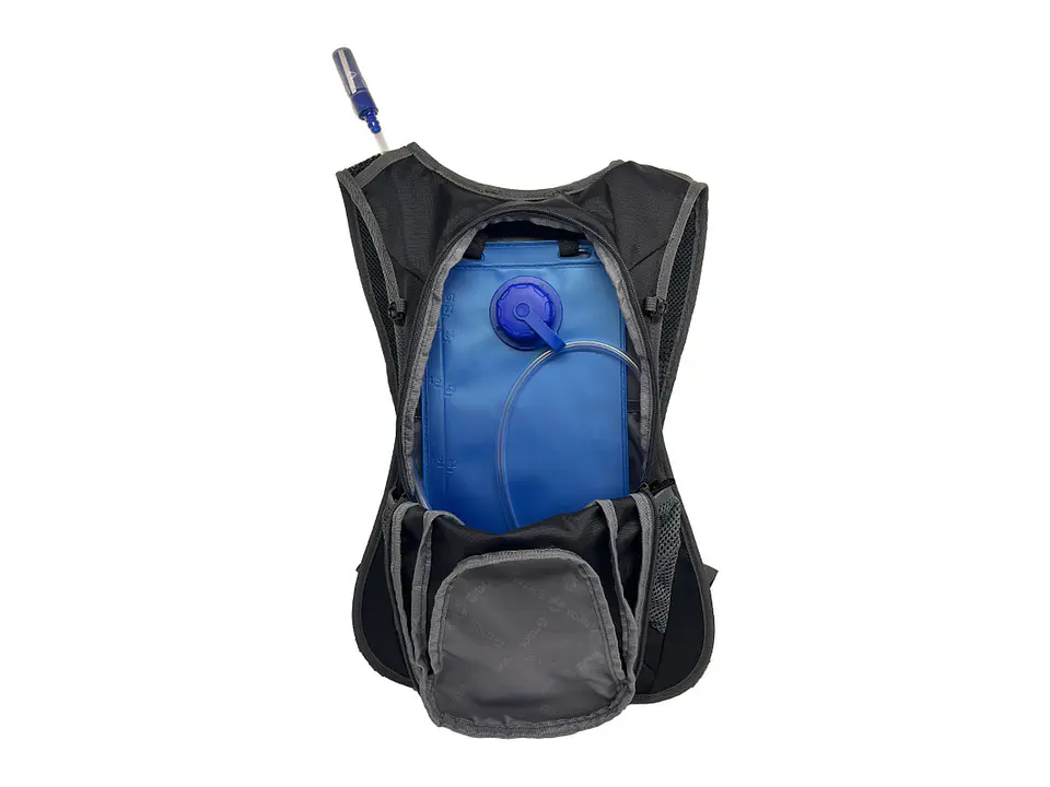 TEROS TE-9034BK - Mochila de Hidratación, incluye bolsa de agua de 2L, Poliéster 6