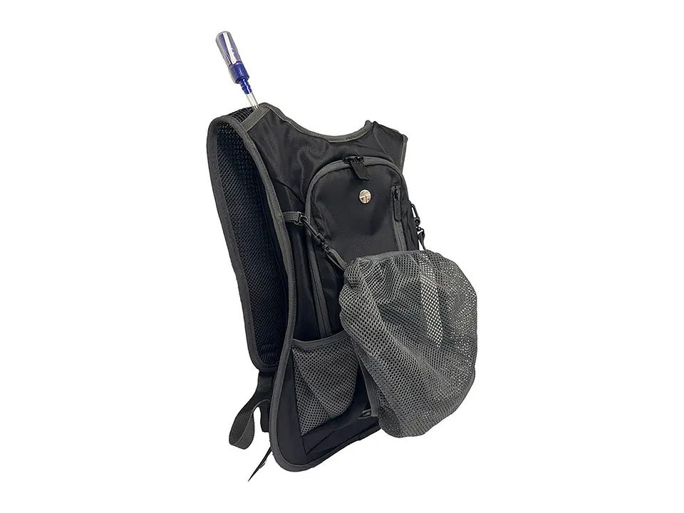 TEROS TE-9034BK - Mochila de Hidratación, incluye bolsa de agua de 2L, Poliéster 7