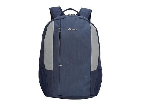TEROS TE-9040BL - Mochila, para laptops de hasta 15.6", color azul con gris