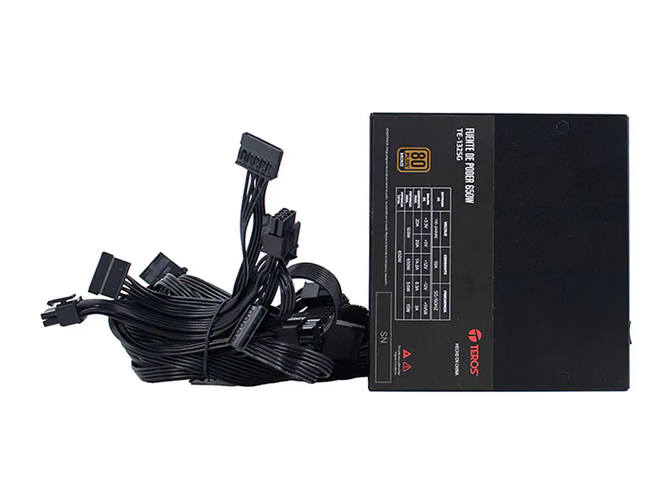 TEROS TE-1325G - Fuente de alimentación Gamer, Formato ATX, 650W 80 Plus Bronze 110-240V 2