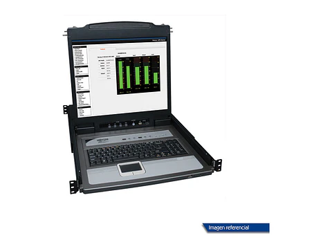Tripp Lite B020-U08-19-K - Consola KVM para instalación en rack de 1U de 8 puertos con LCD de 19"