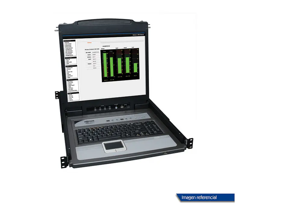 Tripp Lite B020-U08-19-K - Consola KVM para instalación en rack de 1U de 8 puertos con LCD de 19