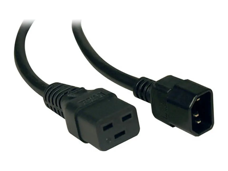 Tripp Lite P047-010 - Cable de extensión de alimentación, 15A, 14AWG, C19 a C14, 3.05 mts 1