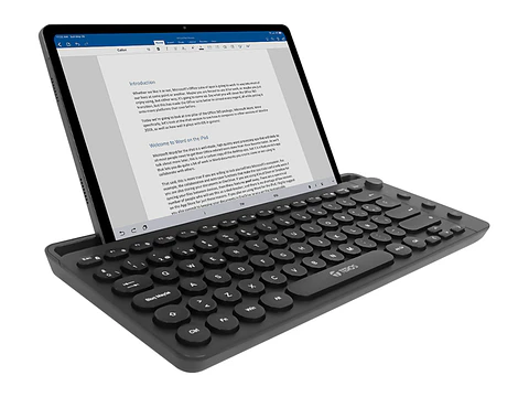 TEROS TE-4064 - Teclado inalámbrico TE-4064N, 2.4 GHz, bluetooth 3.0 / 5.2, 80 teclas, negro