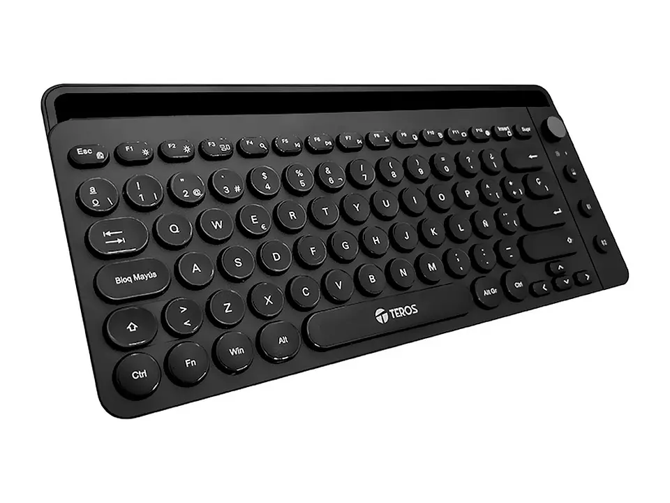 TEROS TE-4064 - Teclado inalámbrico TE-4064N, 2.4 GHz, bluetooth 3.0 / 5.2, 80 teclas, negro 3