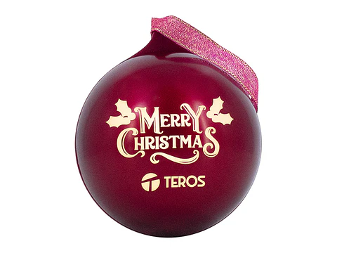 TEROS TE-6018R - Parlante inalámbrico navideño, BT 5.3, 5W, 1200mAh, USB