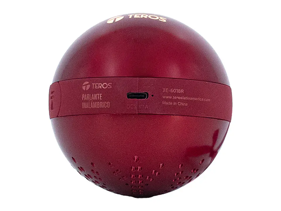 TEROS TE-6018R - Parlante inalámbrico navideño, BT 5.3, 5W, 1200mAh, USB 4