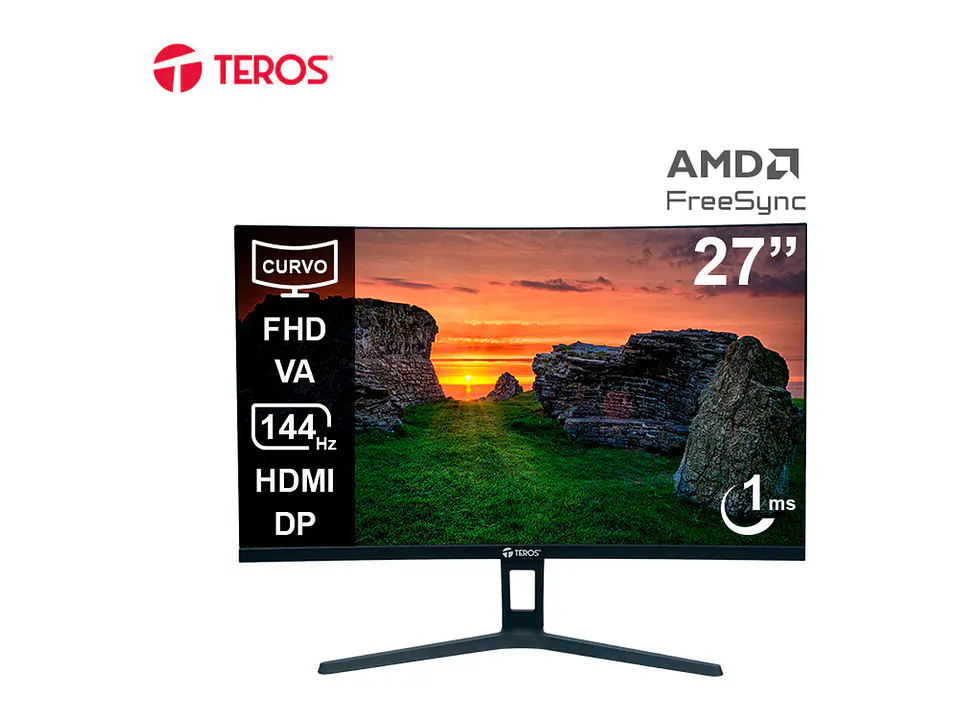 TEROS TE-2734S - Monitor curvo, 27