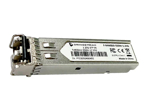 Grandstream F-MM850-550M-1.25G - Multi-Mode Fiber Duplex LC 850nm 1.25Gbps SFP OM2 550metros OM1 300 metros