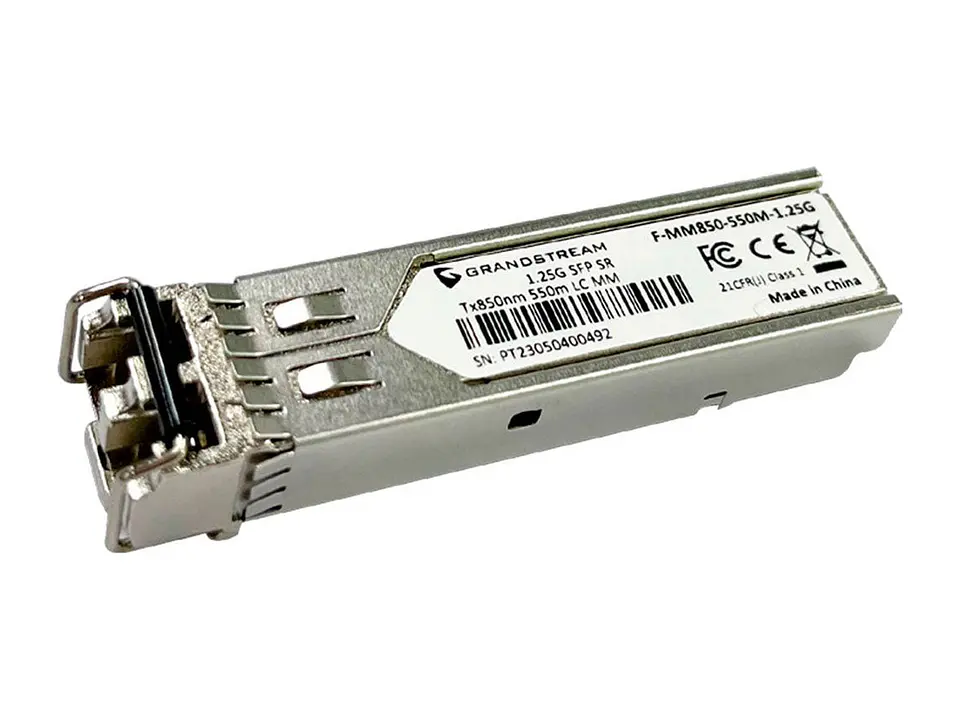 Grandstream F-MM850-550M-1.25G - Multi-Mode Fiber Duplex LC 850nm 1.25Gbps SFP OM2 550metros OM1 300 metros 3