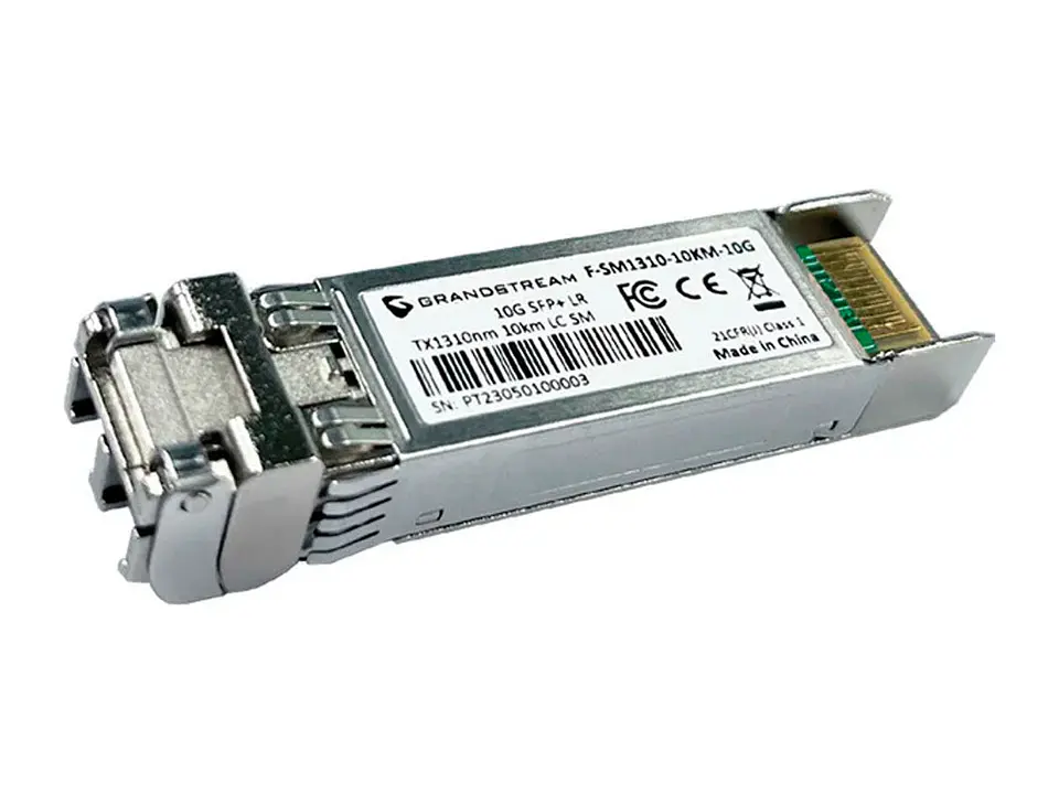 Grandstream F-SM1310-10KM-10G - Single-Mode Fiber Duplex LC Yes, SFP 10km 1310nm 10Gbps 3