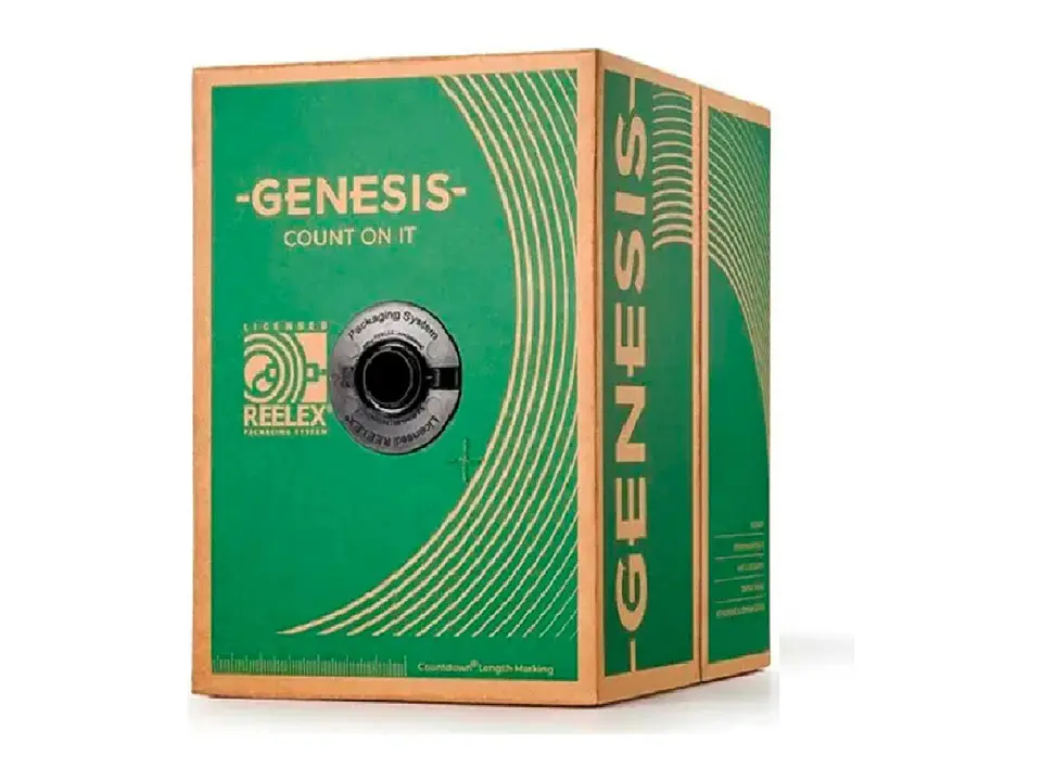Genesis GE-43061104 - Cable FPLR Solido 2X18 Rojo - 1000 PIES 1