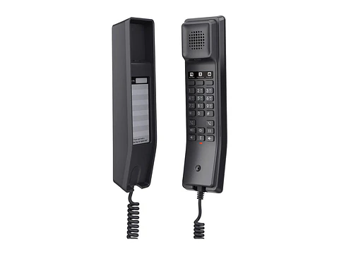 Grandstream GHP611W - Teléfono IP/SIP Hotelero, WI-FI DOBLE BANDA, 2 Cuentas SIP, Gestión Y Aprovisionamiento GDMS, AUDIO HD EN Auricular Y Altavoz, Conferencia DE 3 VÍAS, Incluye Montaje EN PARED