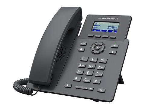 Grandstream GRP2601P - Telefono IP 2 Lineas PoE 2 Cuentas SIP Conferencia DE AUDIO DE 5 Participantes GDMS NOISE Shield Dos Puertos Ethernet NO Incluye Fuente Opcional 5V/600MAPSU