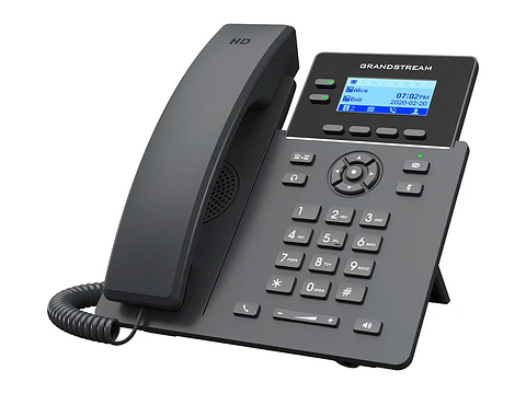 Grandstream GRP2602P - Telefono IP 2 Lineas PoE 4 Cuentas SIP Soportado por GDMS Altavoz Full-duplex con AUDIO HD NO Incluye Fuente Opcional 5V/600MAPSU