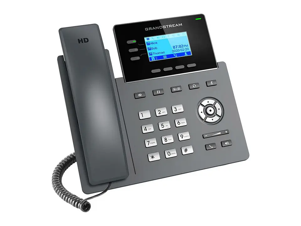 Grandstream GRP2603P - Telefonos IP 3 Líneas, 6 Cuentas SIP, Hasta 3 Estados DE Llamada 2 Puertos Gigabit Ethernet DE 10/100/1000 Mbps con PoE Integrado. NO Incluye Fuente 1