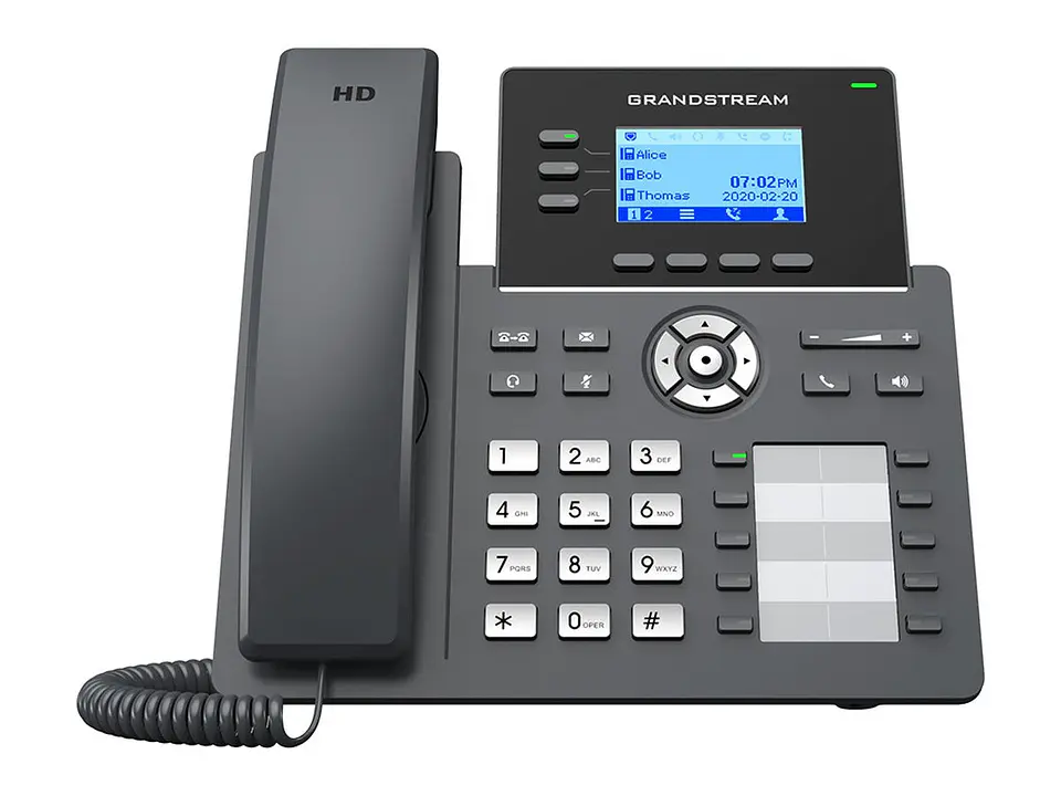 Grandstream GRP2604P - 6 Cuentas SIP / 10 Teclas BLF / 10/100/1000 Mbps/ LCD 2,7