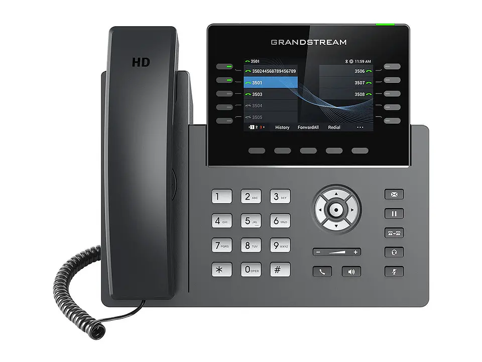 Grandstream GRP2615 - 10 Teclas DE LÍNEA con Hasta 5 Cuentas SIP WI-FI DE DOBLE BANDA 802.11 A/b/g/n/ac 40 Teclas BLF Digitales Integradas Bluetooth Integrado 2