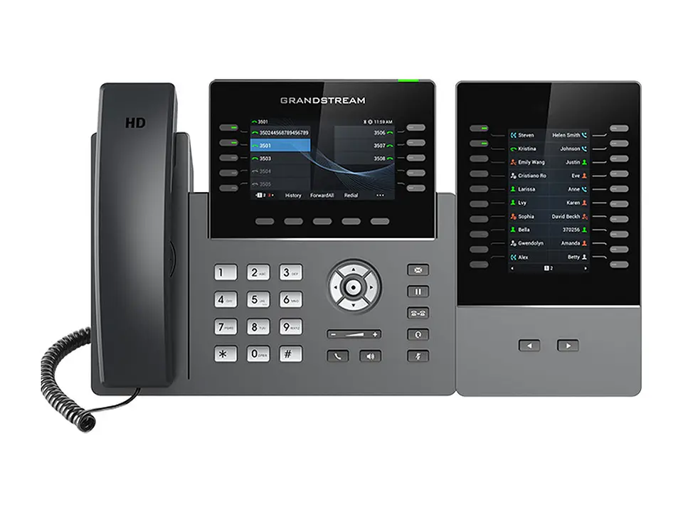 Grandstream GRP2615 - 10 Teclas DE LÍNEA con Hasta 5 Cuentas SIP WI-FI DE DOBLE BANDA 802.11 A/b/g/n/ac 40 Teclas BLF Digitales Integradas Bluetooth Integrado 3
