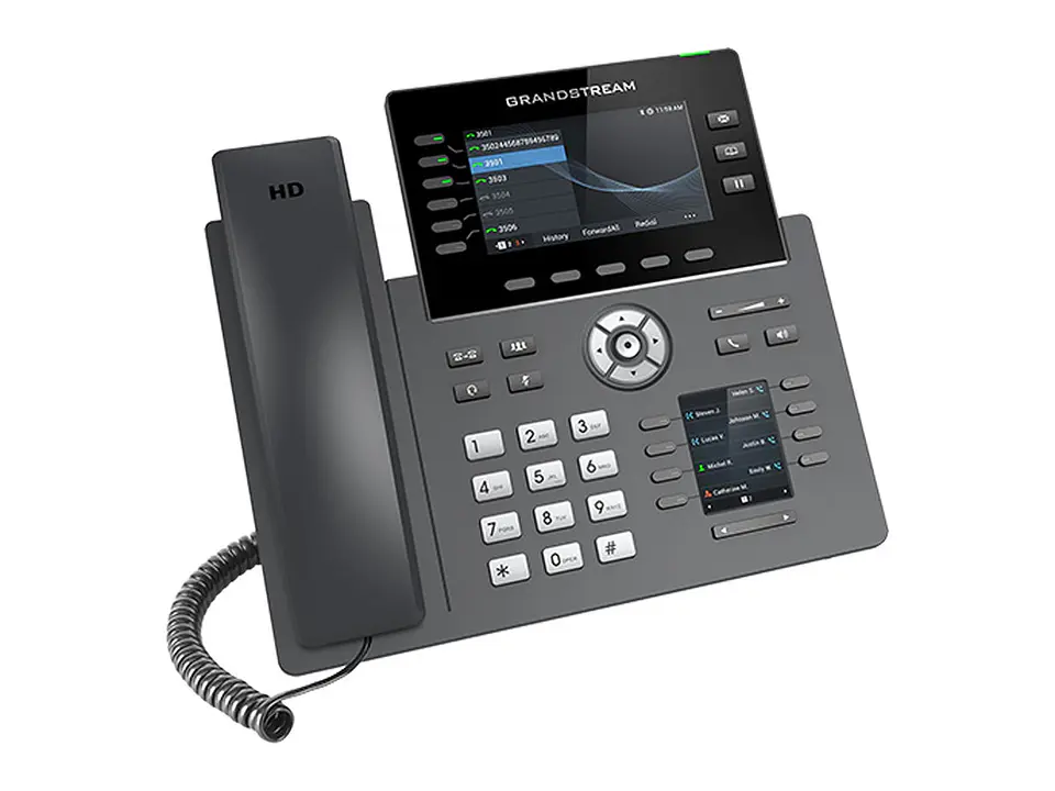 Grandstream GRP2616 - 6 Líneas, 6 Cuentas Sip,wi-fi DE DOBLE BANDA Ac,bluetooth Integrado 8 Teclas BFL Fisicas, 24 BFL Digitales 3