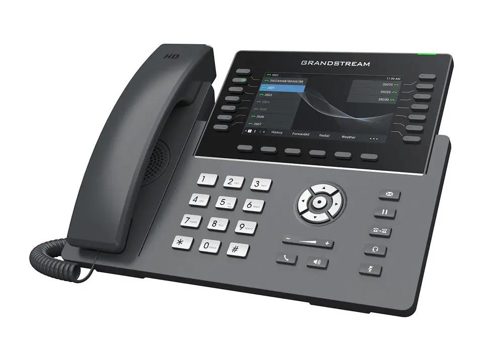 Grandstream GRP2650 - Telefono IP con 6 cuentas SIP, WiFi dual, 2xGb, PoE, color, Bluetooth, 14xBLF · 14 líneas, 6 cuentas SIP · Compatible con GDMS CLOUD 1