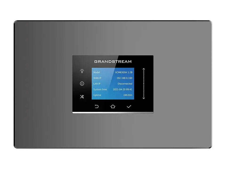 Grandstream UCM6300A - Soporta Hasta 250 Registros, 50 Llamadas Simultaneas, 3 Puertos DE RED Gigabit con PoE NO TIENE Capacidades DE Videoconferencia NI Puertos Analogos 2