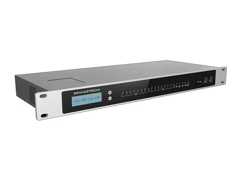 Grandstream UCM6308 - Soporta Hasta 3000 Registros, 450 Llamadas EN Simultaneo, 8 Puerto FXO, 8 Puertos FXS, Video 1080P, Video Conferencia DE 300 Participante 1