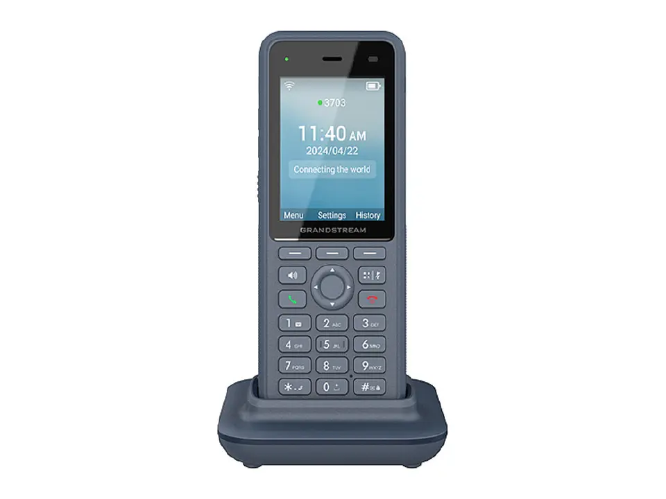 Grandstream WP836 - Wi-Fi 6 de doble banda soporte de roaming avanzado; 3 cuentas SIP, 3 líneas, conferencia de voz de 4 vías; Diseño de voz HD y micrófono dual 3