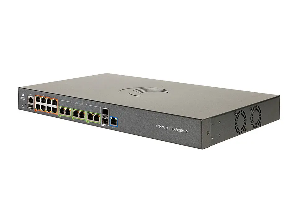 Cambium MXEX2016MXPA00 - cnMatrix EX2016M-P, Intelligent Ethernet PoE Switch, 8X1G+6X2.5G+2XSFP+, NO PWR Cord 2