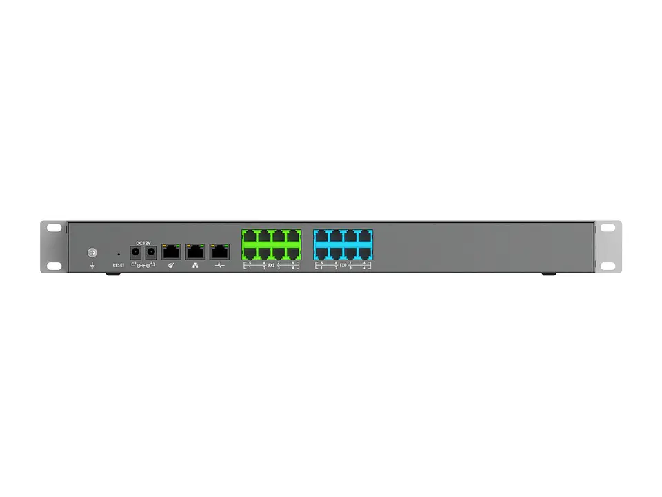Grandstream UCM6308A - Soporta Hasta 1500 Registros, 200 Llamadas EN Simulataneo, 8 Puerto FXO, 8 Puertos FXS NO Soporta Sistema Video Conferencia, UCM Remote Connect SI ES Compatible con GDS3710 2