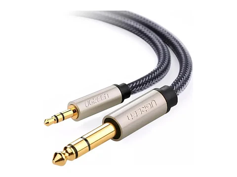 UGREEN 10628 - Cable Audio Stereo Trs 3.5 MM - 6.35 MM - 2 Mts - Gris - AV127