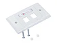 Siemon 10GMX-HFP02-02B - Placa de pared Tipo 10G 2 Puertos MAX Horizontal Blanca - Miniatura 2