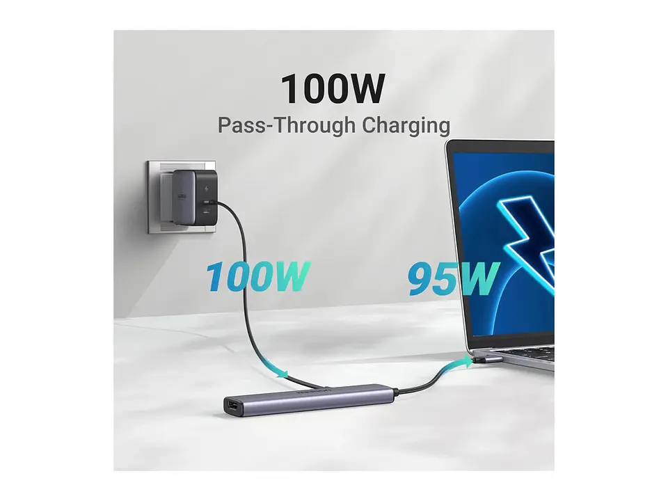 UGREEN 15495 - CM478 - Adaptador Hub 5 en 1 - USB-C a HDMI 3