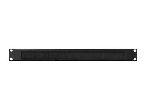 Finen 1UBP - Panel con escobillas 19" 1 RU Negro