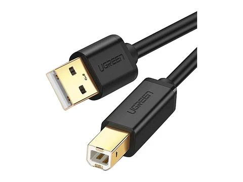 UGREEN 20847 - US135 - Cable para Impresión USB 2.0 Am a Bm - 2 Mts - Negro
