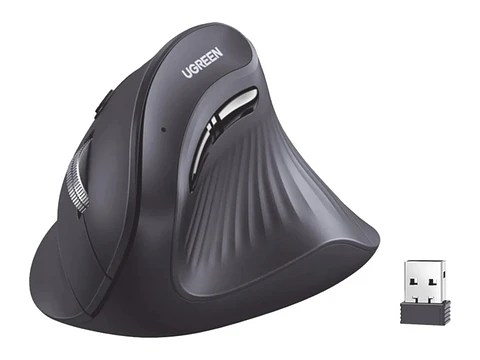 UGREEN 25444 - MU008 - Mouse Wireless Vertical - 2.4 GHZ.- BT 5.0